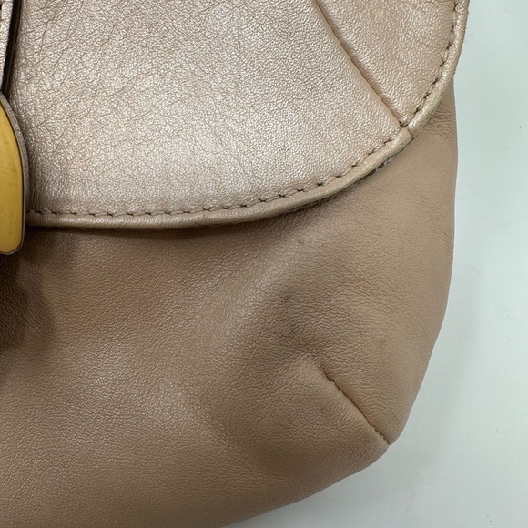 Coach Soho Shell Pearlescent Leather Flap Small Crossbody Purse Bag - Picture 14 of 15